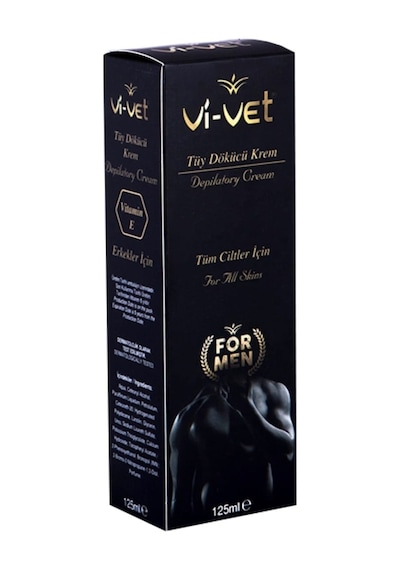 Vi-Vet For Men Tüm Ciltler için Erkek Tüy Dökücü Krem 125 ML x 3