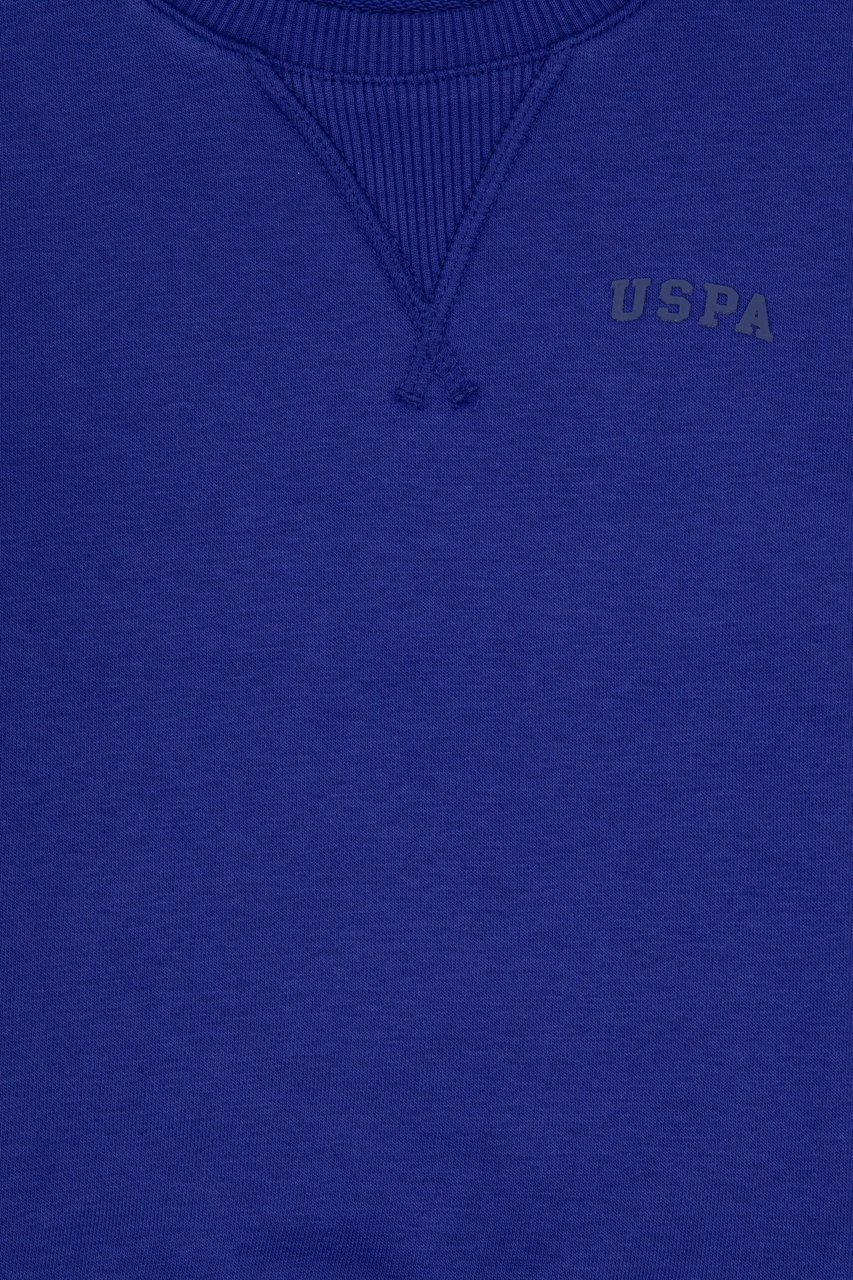 U.S. Polo Assn. Erkek Çocuk Mor Bisiklet Yaka Basic Sweatshirt 50313829-VR038