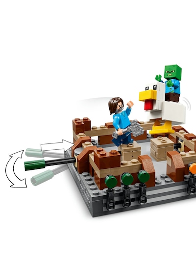 LEGO® Minecraft® Orman Malikanesi Dövüş Ringi 21272 - 10 Yaş ve Üzeri Çocuklar için Yaratıcı Oyuncak Yapım Seti (491 Parça)