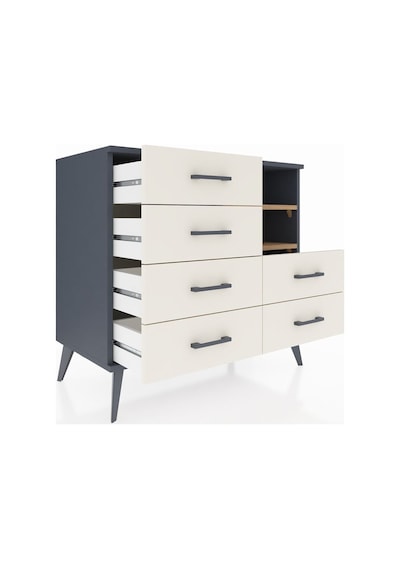 Hyperion Şifonyer 2 Raflı 6 Çekmeceli 88x44x80 Antrasit-çam/aytaşı Çam/aytaşı Hyperion Şifonyer 2 Raflı 6 Çekmeceli 88x44x80 Antrasit-çam/aytaşı Çam/aytaşı