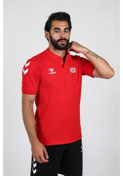 Hummel Armin Pamuklu Bebe Yaka Tişört Kırmızı Sivasspor