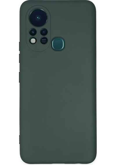 Newface İnfinix Hot 11s Kılıf Nano İçi Kadife Silikon - Semeglbl - 40 Koyu Yeşil