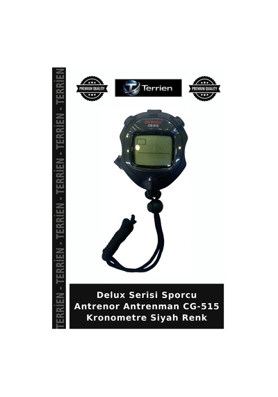 Premium Cg-515 Kronometre Siyah Renk Antrenman Yarış Hakem