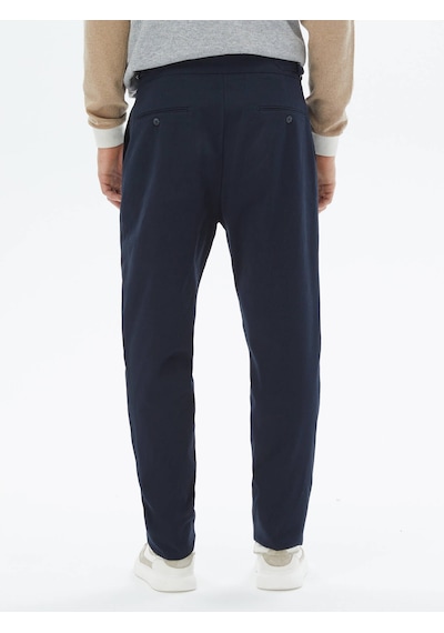 Kip Lacivert Dokuma Carrot Fit Casual Pamuk Karışımlı Pantolon 400053 Lacivert