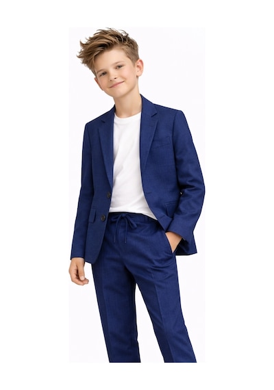 Ahengim Erkek Çocuk Modern Casual Slim Fit Takım Elbise Ak2850 İndigo