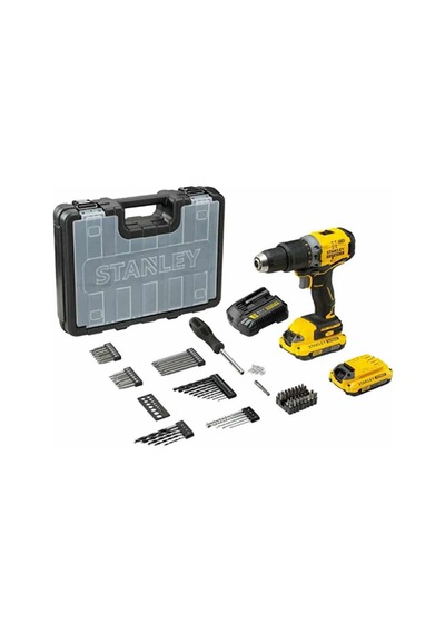 Fatmax Scd700d2ka 18v 2ah V20 Çift Akü Darbesiz Matkap + 100 Parça Aksesuar Seti