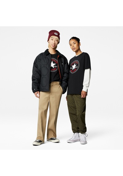 Converse Go-to All Star Patch Logo Unisex Siyah T-shirt