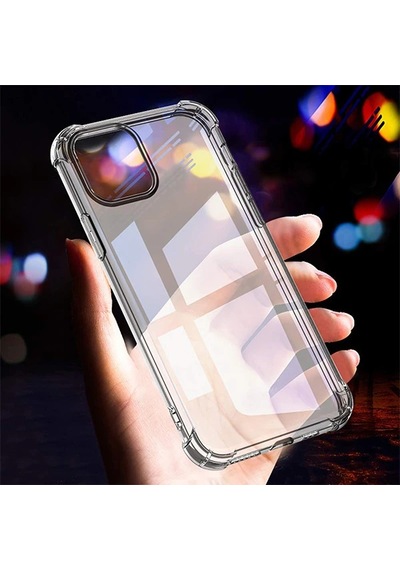 iPhone Uyumlu 11 Pro Max Anti-drop Darbe Emici Silikon Kılıf- 5775 Şeffaf