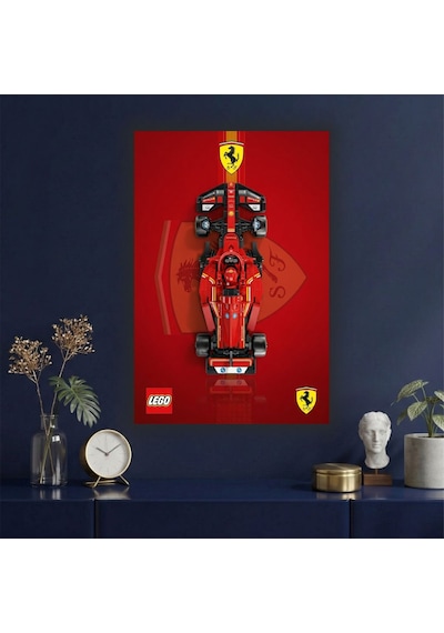 Formula 1 Motors Temalı Dekoratif Cam Tablo -17