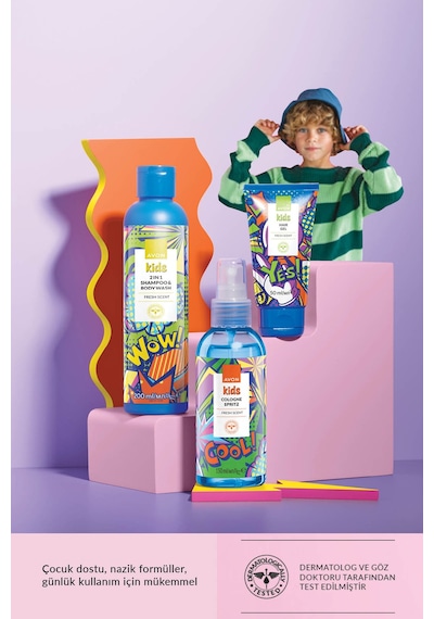 Kids Wow 2 Si 1 Arada Saç Ve Vücut Çocuk Şampuanı 200 Ml. Tüm Saçlar