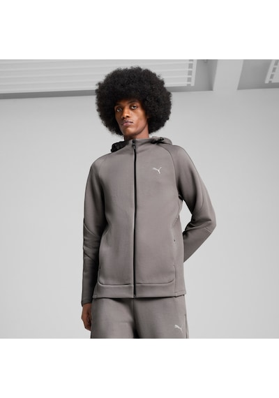 Puma Evostrıpe Erkek Tam Fermuarlı Kapüşonlu Ceket 684613 79 Gri