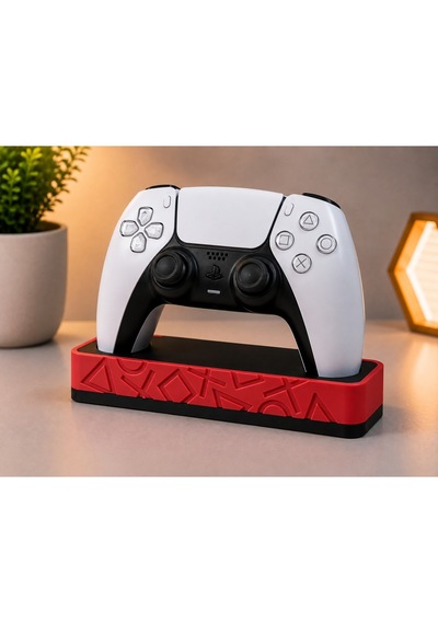 Veriqo 3d Ps5 Dualsense Uyumlu Oyun Kolu Standı Gamepad Tutucu Controller Standı Kırmızı