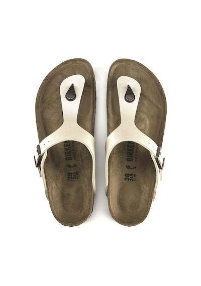 Purple / Off-White Terlik Kadın Birkenstock 943871 Bırkenstock Nos Gızeh Bf Graceful Pearl Whıte Null Mor