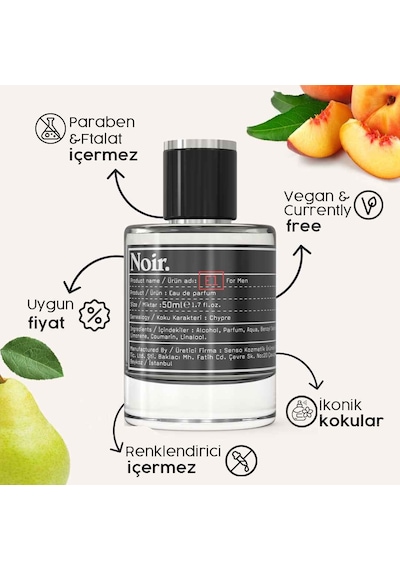 Noir E1 Erkek Parfüm EDP  50 ML