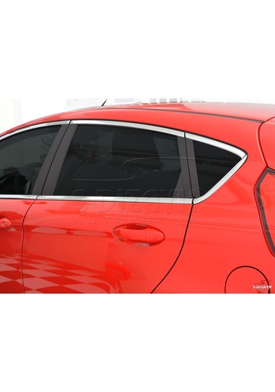 S-dizayn Ford Fiesta Krom Cam Çerçevesi 16 Parça 2009-2017 A+ Kalite