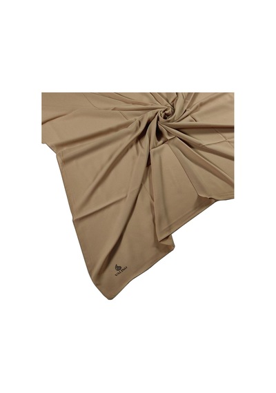 Mim Eşarp Mısırlı Eşarpları Queen Krep Düz Renk Eşarp 110x110 Cm Gold