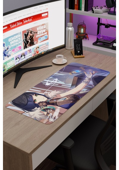 Yelan Genshin Impact Anime Gacha V3 - 70x30 Xl Gaming Mouse Pad Fare Altlığı