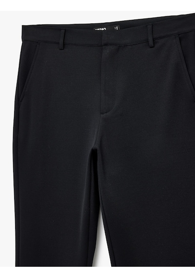 Koton Slim Fit Normal Bel Cepli Kumaş Pantolon Lacivert 6sam40003hk Lacivert