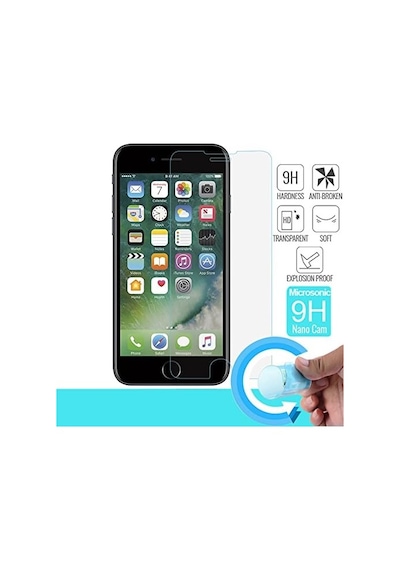 Apple iPhone Uyumlu 8 Plus Ekran Koruyucu Nano Cam 3&apos Lü Paket