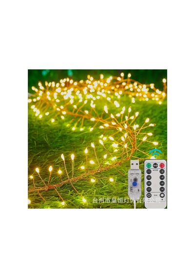 6m 200 Led Gün Işığı Uzaktan Kumandalı 8 Modlu Usb'li - Led Işık Çok Renkli