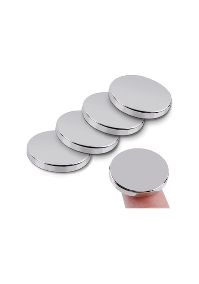 2 Adet Çap 20mm X Kalınlık 2mm Süper Güçlü Yuvarlak Neodyum Mıknatıs Magnet