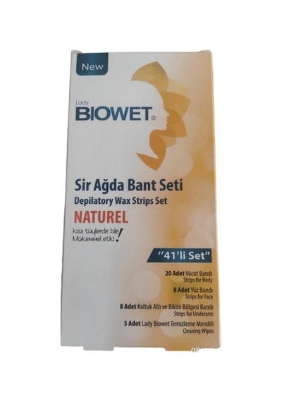Biowet Naturel Sir Ağda Bandı 41'li