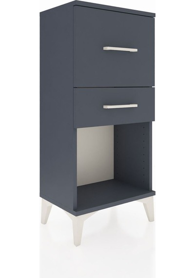 Arges Komodin 2 Çekmeceli 44x30x96 Antrasit-antrasit Antrasit