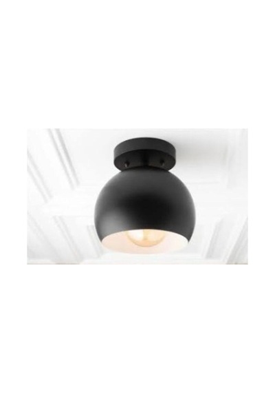 S Retro Siyah Küre Tavan Avize Plofonyer 20 Cm En Siyah