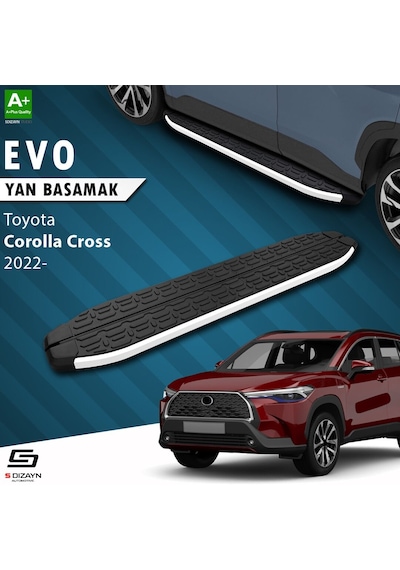 Drstuning S-dizayn Toyota Corolla Cross Evo Aluminyum Yan Basamak 183 Cm 2022 Üzeri