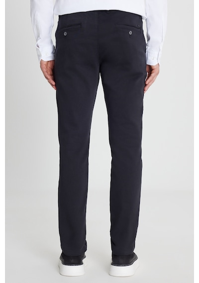 AC&Co / Altınyıldız Classics Erkek Sıyah Pamuklu Slim Fit Dar Kesim Yan Cep Casual Pantolon Siyah