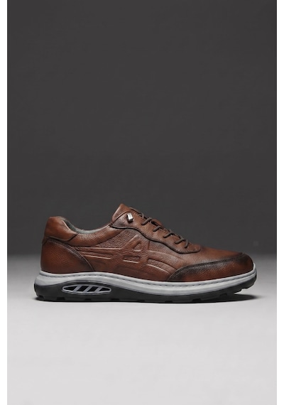 Letao Erkek Taba Yüksek Kalite Hakiki Deri Günlük Konfor Ayakkabı - Casual Sneaker
