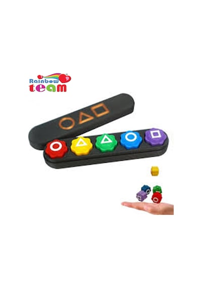 Rainbow Team ,kumlu Squid Game Oyun 5 Taş Seti Renkli Taş Gonggi, Beş Taş, Kalamar Oyunu