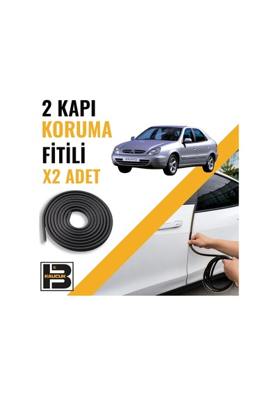 Citroen Xsara 2002-2009 Kapı Koruma Fitili-iki Kapı-siyah-bm1249