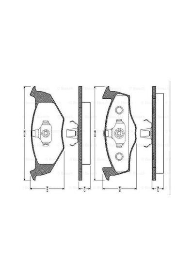 Volkswagen Polo 1.6 1996-1999 Bosch Ön Balata 21866 Netpar2036 Aee