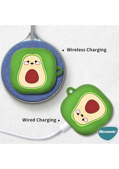 Samsung Galaxy Buds 2 İçin Kılıf Avakado Buds 2 İle Uyumlu Kılıf - Yeşil
