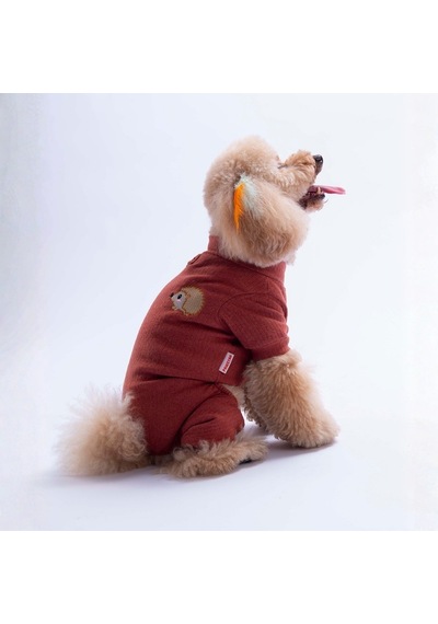 Bordo Berry Hedge Köpek Tulumu Köpek Kıyafeti Kedi Kıyafeti
