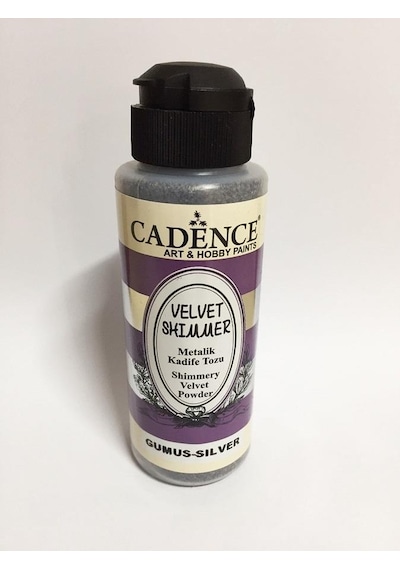 Cadence Velvet Metalik Kadife Tozu 120Ml Gümüş