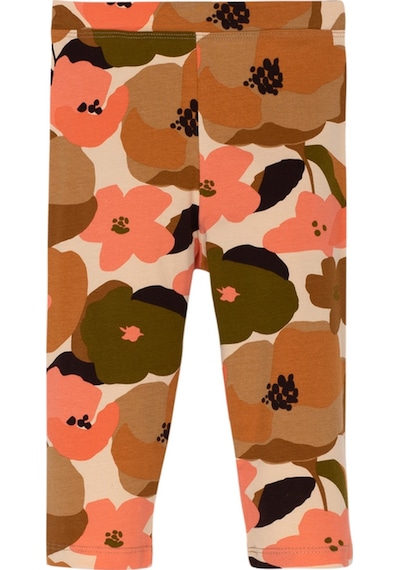 Lovetti Somon Kız Çocuk Retro Flowers Desen Kapri 1239S014 Somon