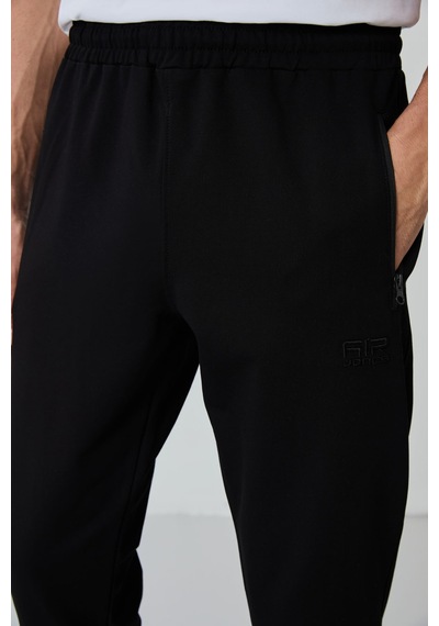 Tommy Life Anton Gri Melanj - Siyah Jogger Eşofman Takım - 85178 Gri - Siyah