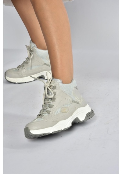 Fox Shoes V312415009 Gri Bilekli Spor Ayakkabı Sneakers Gri