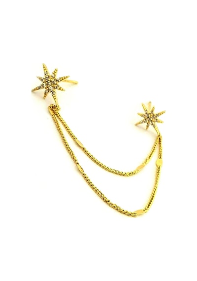 Oseshop Zirkon Taşlı Kutup Yıldızı Gümüş Küpe