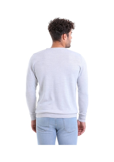 Hatemoğlu Erkek Gri Regular Fit Yünlü Düz Bisiklet Yaka Triko Ka Açık Gri (556720362) Açık Gri Hatemoğlu Erkek Gri Regular Fit Yünlü Düz Bisiklet Yaka Triko Ka Açık Gri (556720362) Açık Gri