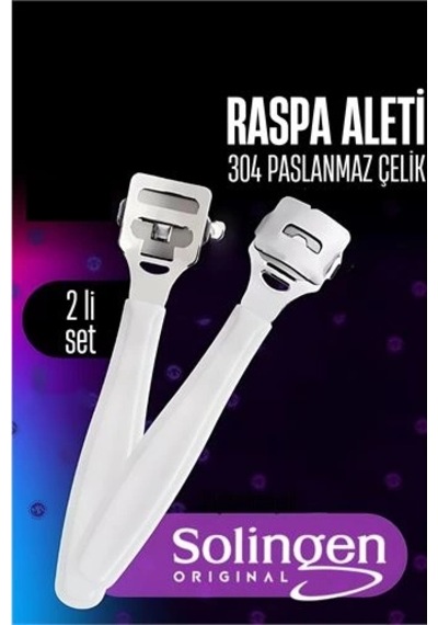 Raspa Aleti - Jiletli Ayak Topuk Törpüsü 2 Adet Solingen Profesyonel