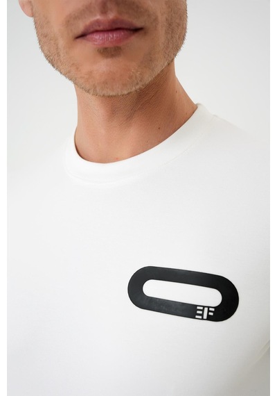 Efor Ts 888 Slim Fit Ekru Spor T-shirt Ekru