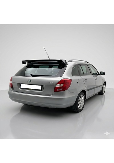 Skoda Fabia 2007-2014 Üniversal Spoiler Boyasız Plastik