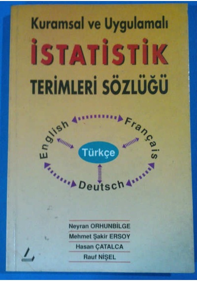 İstatistik Terimleri Sözlüğü 1997 Yılı Basım