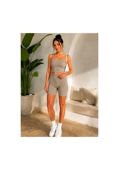 Unika Boutique Kadın Şortlu Kaşkorse Takım Haki