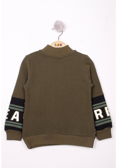 Toontoy Kız Çocuk Great Baskılı Sweatshirt Haki Toontoy Kız Çocuk Great Baskılı Sweatshirt Haki