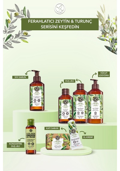 Yves Rocher Vücut Losyonu - Nemlendirici Besleyici Ferahlatıcı Zeytin Turunç -vegan-390ml