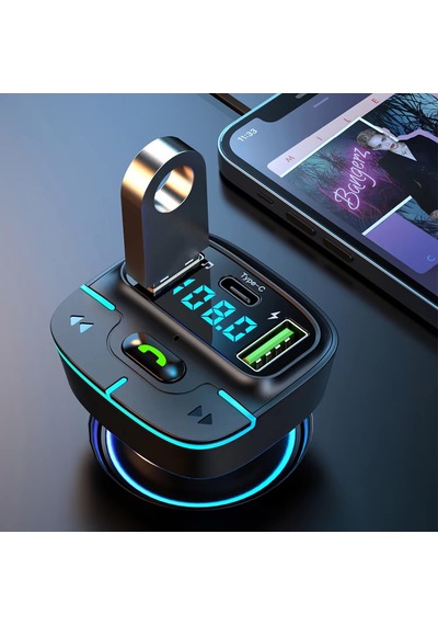 Bluetooth Araç Kiti, Telefon Cevaplama, Çakmaklık Şarj Ve Fm Transmitter, Mp3 Çalar - F9
